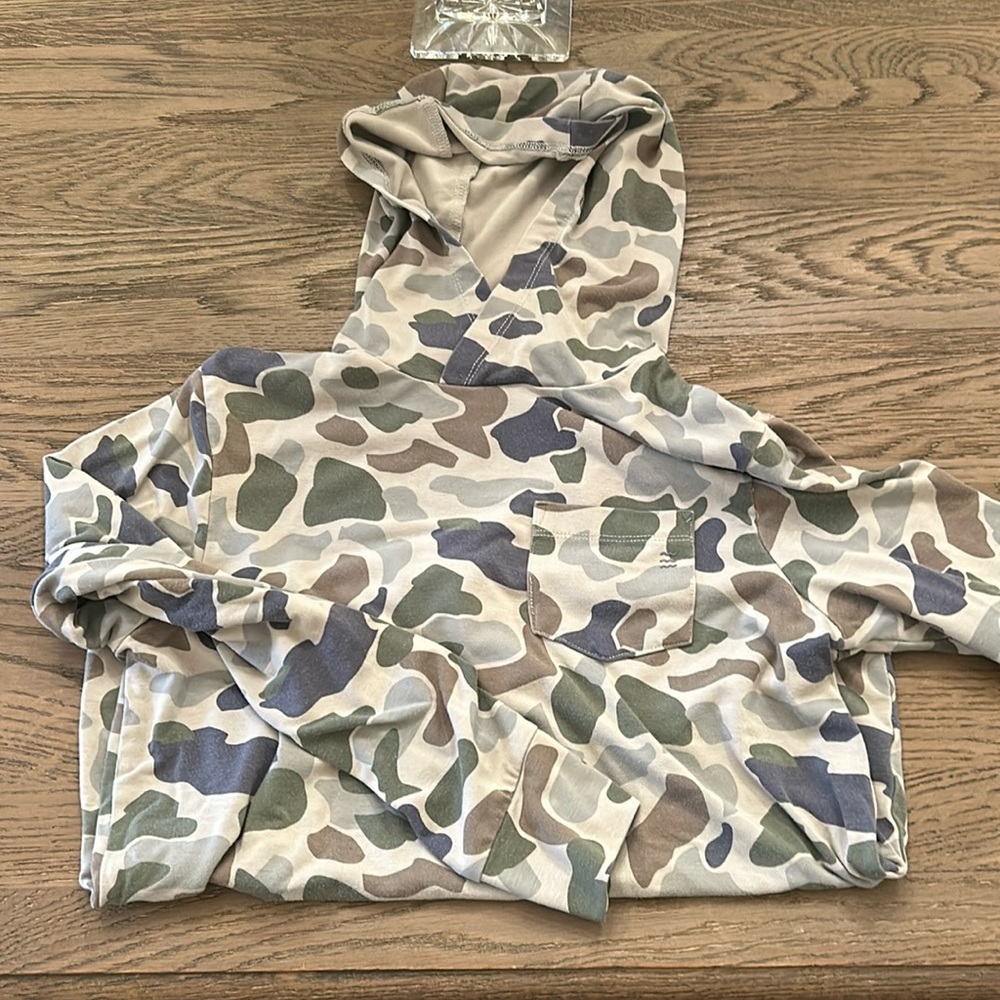 Free Fly Kids Small camo hoodie